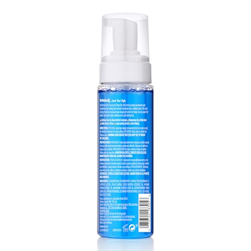 Lottabody Coconut Oil and Shea Wrap Me Foaming Curl Mousse , Creates Soft Wraps, Hair Mousse for Curly Hair, Defines Curls, Anti Frizz, 7 Fl Oz