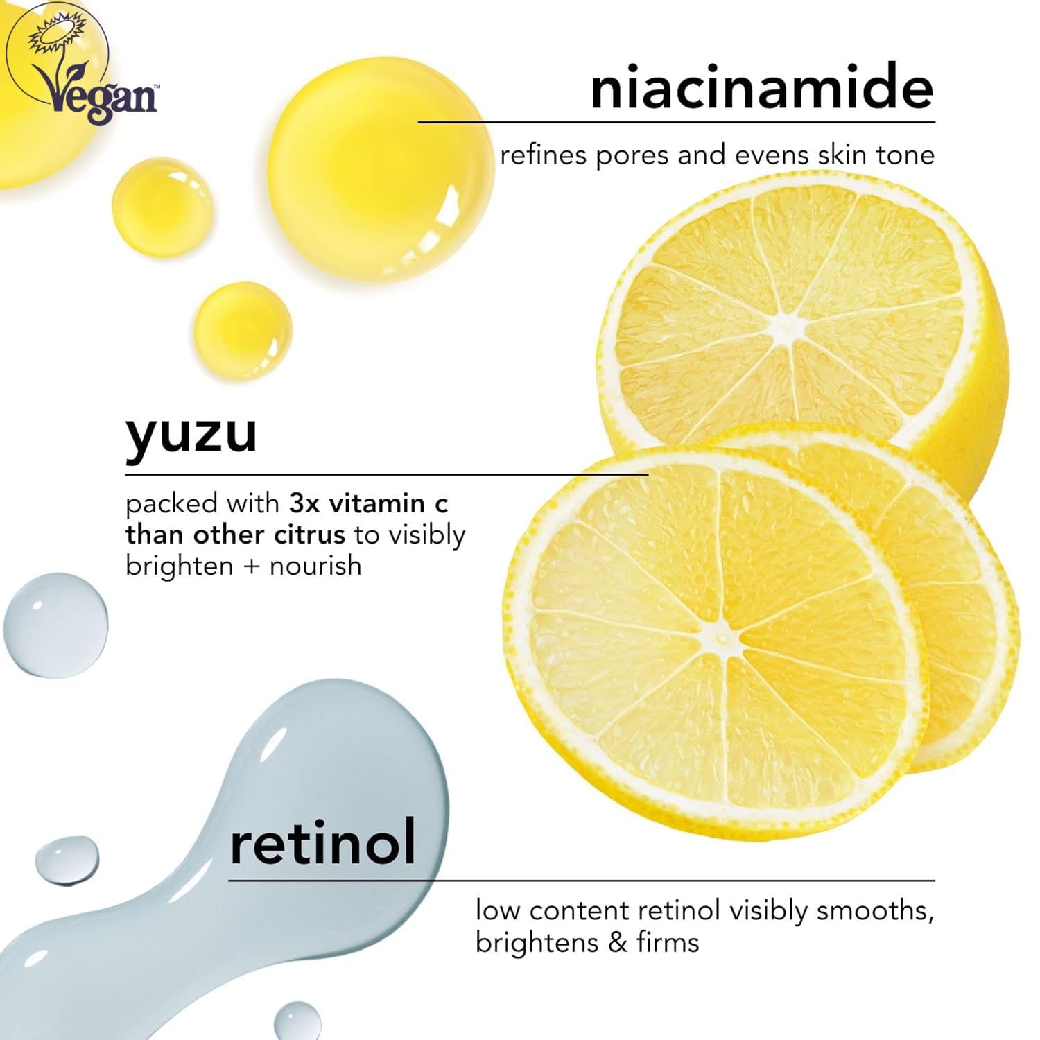 Saturday Skin Yuzu Vitamin C Sleep Overnight Face Mask Korean Skin Care Retinol Niacinamide Brightening Overnight Mask, Vegan Smooth Skin & Reduce Wrinkles, Ideal for All Skin Types