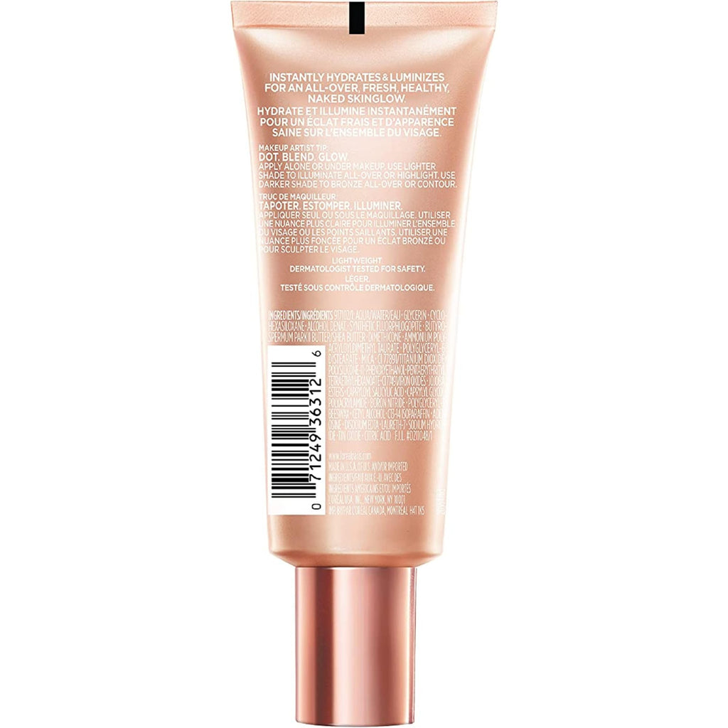L’Oréal Paris True Match Lumi Glotion, Highlighter, Natural Glow Enhancer for Face & Body, Makeup, Instantly Hydrates and Illuminates Skin, Sheer Color Tint, Offers a Sunkissed Glow, 903 Medium, 40 mL