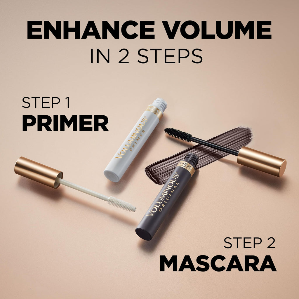 L’Oreal Paris Original Voluminous Mascara, Building Mascara Volume and Length Formula, Washable, Black Brown, 0.26 Fl Oz., 1 Count
