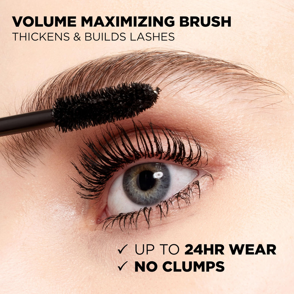 L’Oreal Paris Original Voluminous Mascara, Building Mascara Volume and Length Formula, Washable, Black Brown, 0.26 Fl Oz., 1 Count